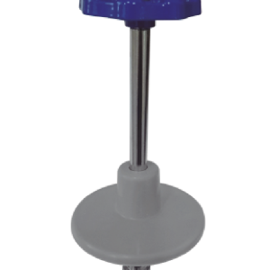 KIT METALICA 100mm CORTO VÁSTAGO CROMADO, MANILLA METÁLICA (AZUL / ROJA) Y CUBRE FALLA DESLIZANTE PLÁSTICO (GRIS)