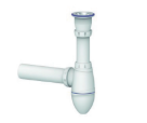 SIFÓN LAVATORIO: DESAGÜE 1 1/2” (40mm), CON ADAPTADOR 40 x 32 (1 1/2” x 1 1/4”), TUBO SALIDA 40mm