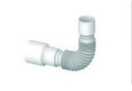 TUBO FLEXIBLE SALIDA 40 x 40 / 50 LARGO FLEXIBLE 400mm